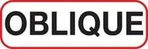 "Oblique" Medical X-Ray Labels, 1/2"H X 1-1/2"W, Unlaminated, Roll of 1,000 in Kuwait