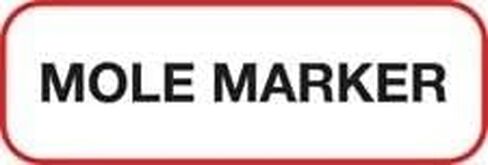"MOLE Marker" Medical X-Ray Labels, 1/2"H X 1-1/2"W, Unlaminated, Roll of 1,000 in Kuwait