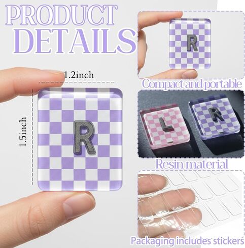 Xray Markers with Initials Checkered Two Tone X Ray Markers 1.5x1.2inch Include Reusable Adhesive Tapes for Xray Tech Student (Purple and Pink) in Kuwait