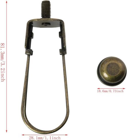 2PCS Lampshade Bulb Clip Adapter Metal Clamp Ceiling Mounting Fixture Lighting Fittings Suitable for Modern Lighting Equipment in Kuwait