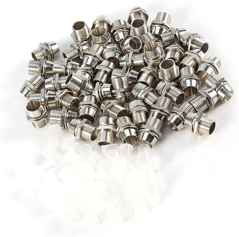 50 Pcs LED Holders, Easy to Install 5mm LED Lamp Base, Electrical Holder with Nut Stopper, Ideal for Electronic & Electrical Experiments in Saudi Arabia