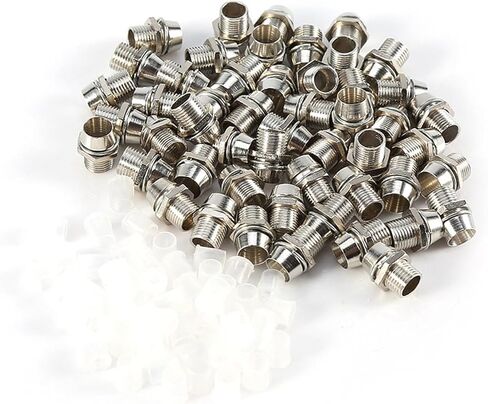 50 Pcs LED Holders, Easy to Install 5mm LED Lamp Base, Electrical Holder with Nut Stopper, Ideal for Electronic & Electrical Experiments in Saudi Arabia