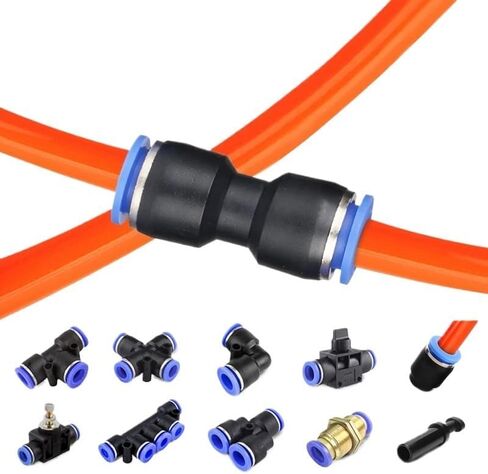 أنبوب موصل الهواء أنبوب تركيبات الإفراج السريع دفع المياه في خرطوم البلاستيك 4/6/8/10 مللي متر PU PY موصلات 1 قطعة (PY ، 6 مللي متر) in Kuwait