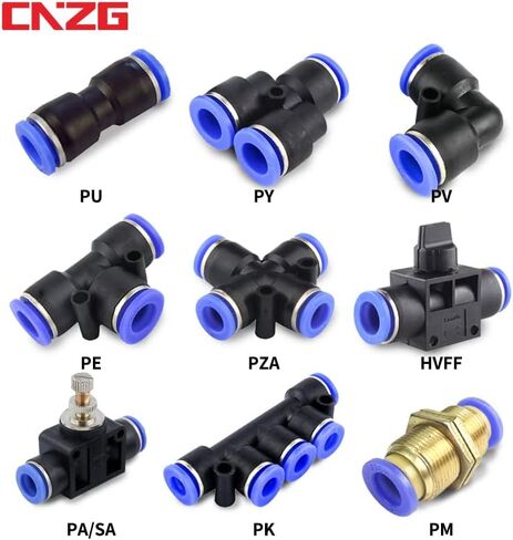 أنبوب موصل الهواء أنبوب تركيبات الإفراج السريع دفع المياه في خرطوم البلاستيك 4/6/8/10 مللي متر PU PY موصلات 1 قطعة (PY ، 6 مللي متر) in Kuwait