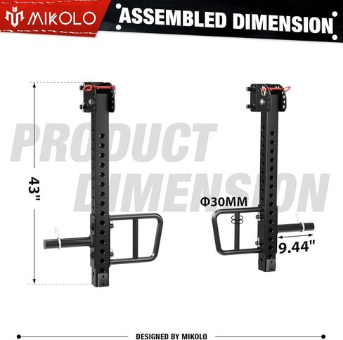 Mikolo 3"x3" Power Cage, 2000lbs Power Cage, Multi-Function Power Rack, Commercial Squat Rack for Home Gym with 3x3 Attachment Set, Jammer Arm, Lever Arm, Lat Pulldown, Leg Extension and Curl in Saudi Arabia