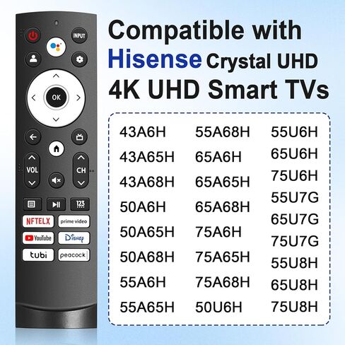 Voice Remote Control TV for Roku Stick Remote Replacement, Replacement TV Remote Compatible with Roku Steaming Sticks, Streaming Players, Audio and TV in Kuwait