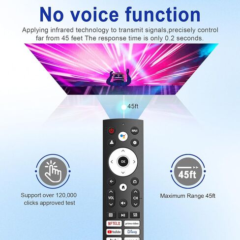 Voice Remote Control TV for Roku Stick Remote Replacement, Replacement TV Remote Compatible with Roku Steaming Sticks, Streaming Players, Audio and TV in Kuwait