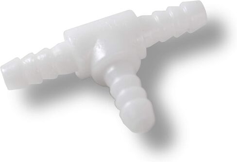 LeLuv T-Connector 1/4 inch Barbed Hose Fitting Part for Vacuum Pump Hoses in Saudi Arabia