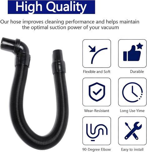 103048 Backpack Vacuum Hose, Static Dissipating Replacement Hose Compatible with ProTeam 1-1/2-Inch Cuffs, Fits Super Coach, Mode 6 and More Commercial Backpack Vacuums in Saudi Arabia
