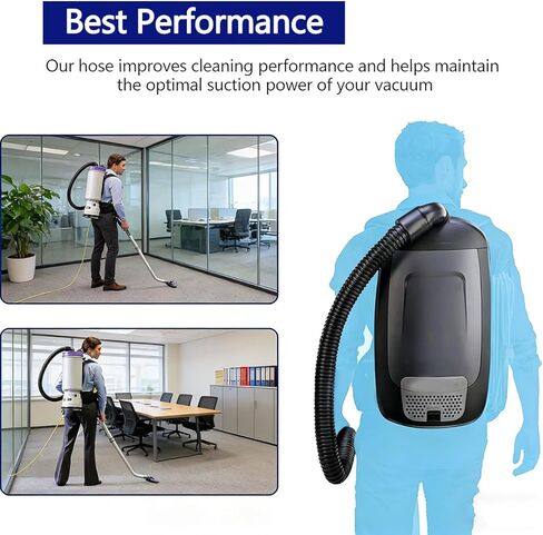 103048 Backpack Vacuum Hose, Static Dissipating Replacement Hose Compatible with ProTeam 1-1/2-Inch Cuffs, Fits Super Coach, Mode 6 and More Commercial Backpack Vacuums in Saudi Arabia