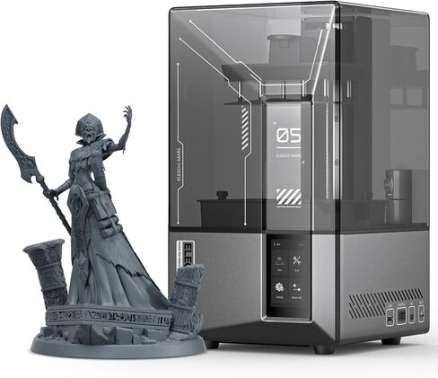 ELEGOO Mars 5 Ultra 3D Printer, MSLA UV Photocuring with 9K LCD, High Speed Printing Up to 150mm/h, Automatic Leveling, WiFi Cluster Printing, AI Camera, Printing Size of 6.04 x 3.06 x 6.49 inch in Saudi Arabia