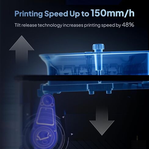 ELEGOO Mars 5 Ultra 3D Printer, MSLA UV Photocuring with 9K LCD, High Speed Printing Up to 150mm/h, Automatic Leveling, WiFi Cluster Printing, AI Camera, Printing Size of 6.04 x 3.06 x 6.49 inch in Saudi Arabia