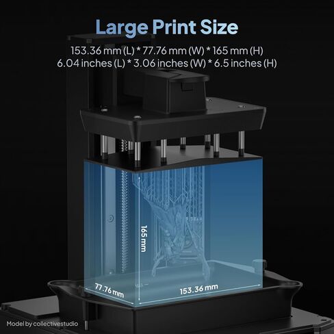 ELEGOO Mars 5 Ultra 3D Printer, MSLA UV Photocuring with 9K LCD, High Speed Printing Up to 150mm/h, Automatic Leveling, WiFi Cluster Printing, AI Camera, Printing Size of 6.04 x 3.06 x 6.49 inch in Saudi Arabia