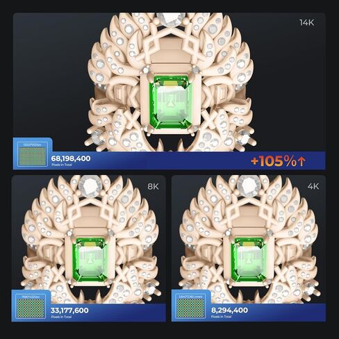 Creality Resin 3D Printer Halot Mage S 14K, with 10.1" HD LCD MSLA Mono, 4X High Speed Printing for 150mm/h Speed, UV Resin Photocuring Printer, Large Printing Size 8.78x4.96x9.06 inches in Kuwait