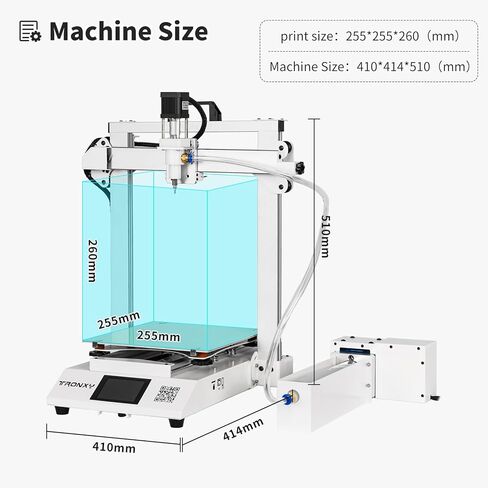 TRONXY 3D Printers Moore 2Pro Clay 3D Printer Building Size 10x10x10.2inch with Feeding System Electric Putter Ceramic 3D Printing in Kuwait