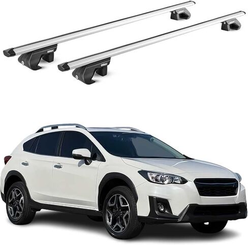 Omac Roof Rack Cross Bars حامل أمتعة لسوبارو كروس تريك 2018-2024 ألو بلاك 2x in Saudi Arabia