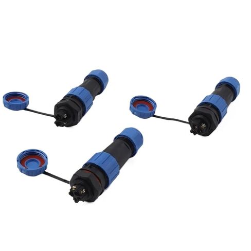 LP/SP16 Waterproof Connector Back Nut 2/3/4 Pin IP68 No Welding Screw Splicing connectors and Socket Panel Mount(LP16-4L) in Kuwait