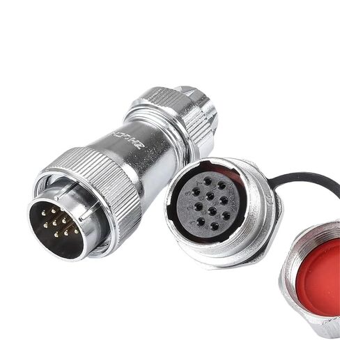 WF24 2Pin سلك كابل مقاوم للماء موصل النحاس الأساسية المقابس Anul IP67 للآلات والمعدات (19Pin) in Kuwait