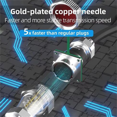 WY16 Quick Connect Waterproof Wire Connector IP67 2-10 Pin Mechanical Equipment Cable Joint Box(2Pin,5 Sets) in Saudi Arabia