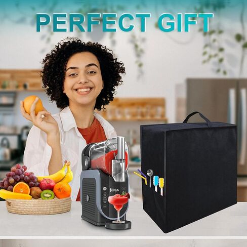 غطاء آلة Slushie لصانع المشروبات الاحترافي Ninja Frozen غطاء غبار لـ FS301C/FS301 غطاء مقاوم للماء لآلة عصير المنزل من النايلون متوافق مع ملحقات Ninja Slushie in Kuwait