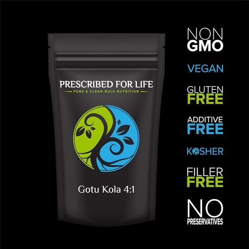Prescribed For Life Gotu Kola Powder 4:1 | Gotu Kola Herb Powder | Vegan, Gluten Free, Non GMO | Centella asiatica (2 oz / 56 g) in Kuwait