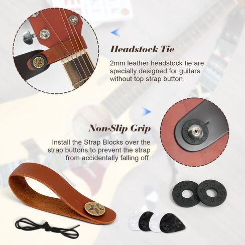 Guitar Strap, 2" Embroidery Guitar Straps with Leather Ends, Vintage Embroidered Guitar Straps in Kuwait