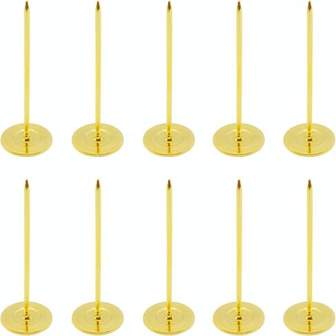 10 Pcs Long Upholstery Nails Tacks 18mm x 50mm, Flat Head Furniture Nails, Large Thumb Tacks, Metal Push Pins, for Furniture Sofa Headboards Decorative,Silver,0.7 x 2 inch in Kuwait