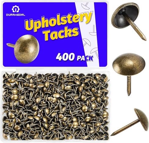400 PCS Upholstery Tacks Upholstery Pins, Sofa Nails,7/16" Head x 11/16" Long Diameter Upholstery Nails Decorative Tacks for Furniture in Saudi Arabia