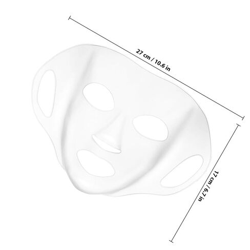 HOMSFOU Reusable Silicone Face Mask Cover 3 Pcs Set (white, Gold, Pink) for Women – Facial Sheet Mask Holder to Prevent Evaporation and Enhance Skincare Treatment in Saudi Arabia