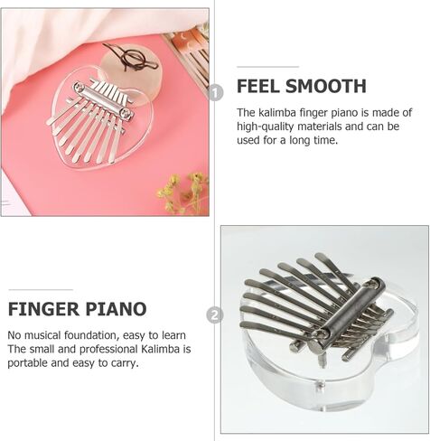 Happyyami Mini Kalimba Thumb Piano 8 Keys Portable Finger Piano Musical Instrument for Beginners Kids and Adults Compact Sapele Wood Music in Saudi Arabia