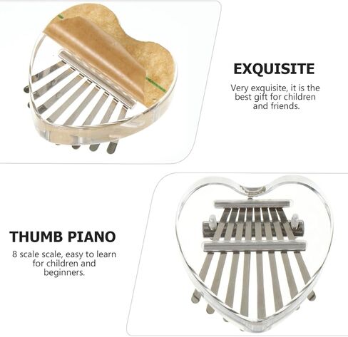 Happyyami Mini Kalimba Thumb Piano 8 Keys Portable Finger Piano Musical Instrument for Beginners Kids and Adults Compact Sapele Wood Music in Saudi Arabia