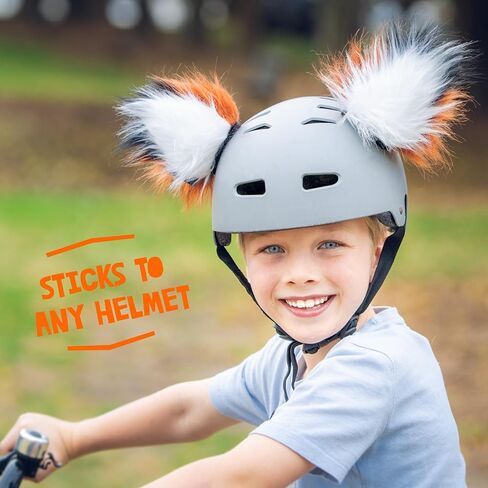 إكسسوارات خوذة الثعلب مع لاصق لاصق وحلقة لاصقة (الخوذة غير متضمنة)، آذان القطط الممتعة/غطاء للتزلج على الجليد، التزلج، ركوب الدراجات، ركوب الدراجات، التزلج للأطفال والكبار in Kuwait