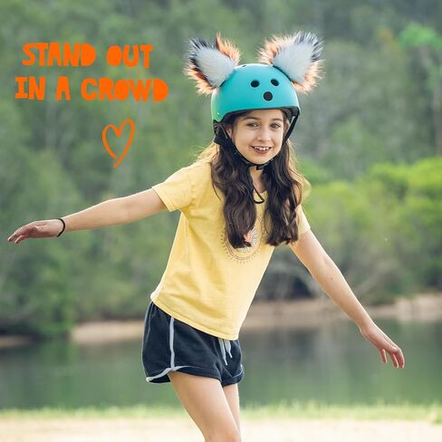 إكسسوارات خوذة الثعلب مع لاصق لاصق وحلقة لاصقة (الخوذة غير متضمنة)، آذان القطط الممتعة/غطاء للتزلج على الجليد، التزلج، ركوب الدراجات، ركوب الدراجات، التزلج للأطفال والكبار in Kuwait