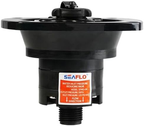 SEAFLO Wall Mount Pressure Regulated Water Inlet (Black) in Saudi Arabia