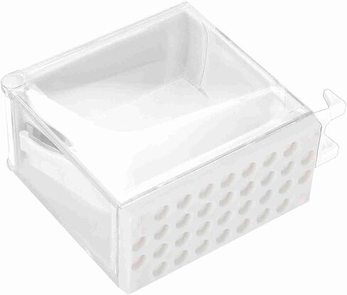 موزع لفافات القطن مقاس 4.7 * 3.8 * 1.9 بوصة، حامل مقسم لفافات القطن لطبيب الأسنان، أزرق (أبيض) in Kuwait