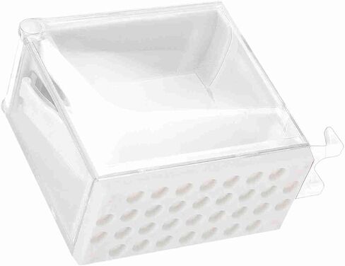 موزع لفافات القطن مقاس 4.7 * 3.8 * 1.9 بوصة، حامل مقسم لفافات القطن لطبيب الأسنان، أزرق (أبيض) in Kuwait