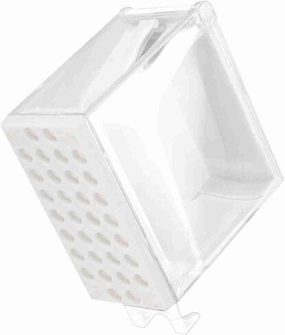 موزع لفافات القطن مقاس 4.7 * 3.8 * 1.9 بوصة، حامل مقسم لفافات القطن لطبيب الأسنان، أزرق (أبيض) in Kuwait