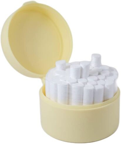 Dental Cotton Roll Round Holder Organizer 3.5" Dental Cotton Rolls Dispenser Yellow (400CRD) in Kuwait