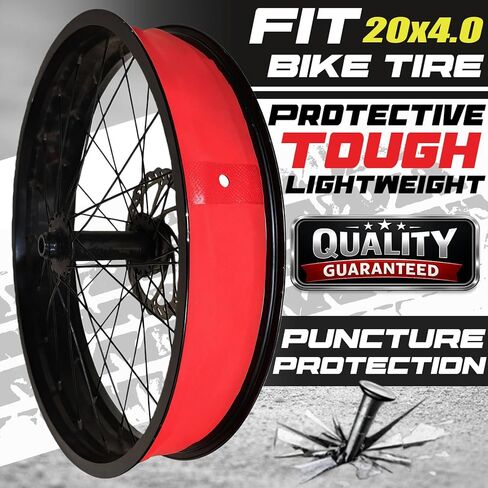 20x4.0 Bike Rim Strips, 2 Pack Nylon Tire Liner for Fat Tire Bicycles, E Bikes & Mountain Bikes Inner Tube Protection from Spokes & Punctures for 20x4 Wheels in Saudi Arabia