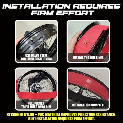 20x4.0 Bike Rim Strips, 2 Pack Nylon Tire Liner for Fat Tire Bicycles, E Bikes & Mountain Bikes Inner Tube Protection from Spokes & Punctures for 20x4 Wheels in Saudi Arabia