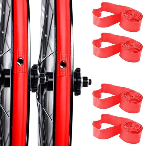 4 قطعة حافة دراجة شريط إضاءة طويل الضغط العالي مقاومة للثقب عجلة الدراجة البلاستيكية بطانة حماية الأنبوب الداخلي للدراجات الطريق الجبلية in Kuwait
