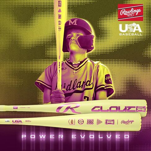 Rawlings | 2026 | Clout Ai Baseball Bat | USA | -10 Drop | 2 5/8" Barrel | 1 Pc. Alloy in Kuwait