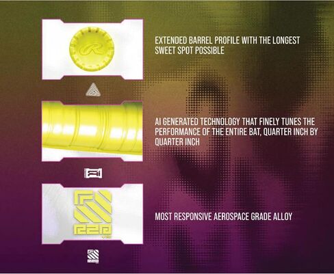 Rawlings | 2026 | Clout Ai Baseball Bat | USA | -10 Drop | 2 5/8" Barrel | 1 Pc. Alloy in Kuwait