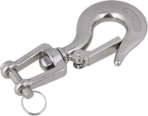 1pcs Hook 304 Stainless Heavy Duty Slip Hook Load Tow Clevis Hook Winch Trailer Steel Clevis Latch Safety Lifting(1T) in Saudi Arabia
