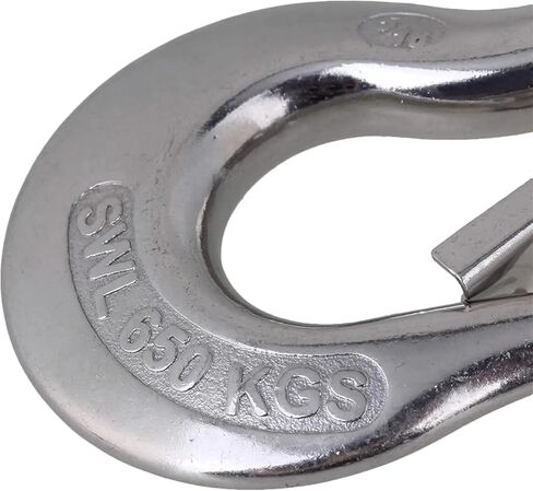 1pcs Hook 304 Stainless Heavy Duty Slip Hook Load Tow Clevis Hook Winch Trailer Steel Clevis Latch Safety Lifting(1T) in Saudi Arabia