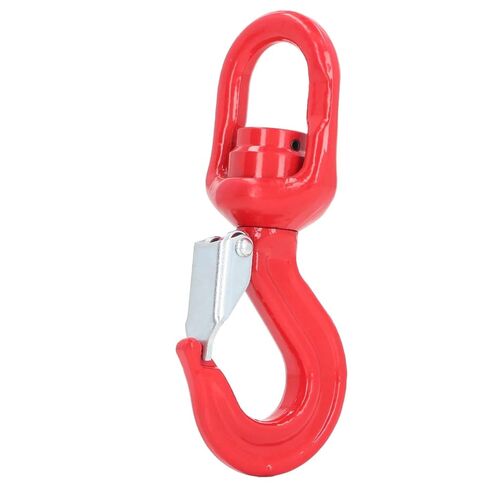 1pcs Heavy Duty Rotating Hook Strong Load Bearing Rotating Eye Hook 1.12T Spring Thickening High Efficiency Alloy Steel for Lifting in Saudi Arabia