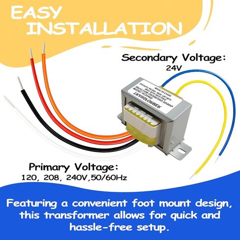 24V 40VA Control Transformer with Foot Mount for HVAC Furnace Multi Tap,Primary Voltage 120/208/240V 50-60hz Secondary 24V in Saudi Arabia