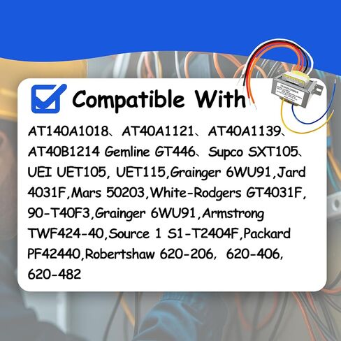 24V 40VA Control Transformer with Foot Mount for HVAC Furnace Multi Tap,Primary Voltage 120/208/240V 50-60hz Secondary 24V in Saudi Arabia