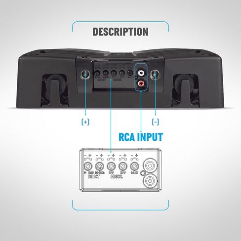 BANDA Audioparts ELEC10K.1OHM Electra Bass Amp 10K - 1 Ohm مضخم رقمي 10000 واط Rms 1-قناة كاملة النطاق in Kuwait