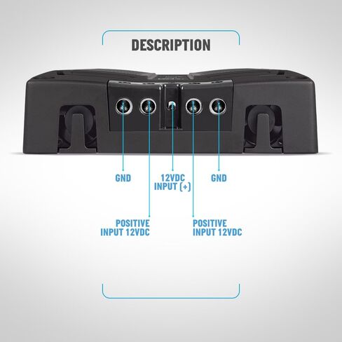 BANDA Audioparts ELEC10K.1OHM Electra Bass Amp 10K - 1 Ohm مضخم رقمي 10000 واط Rms 1-قناة كاملة النطاق in Kuwait